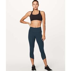 Lululemon Ready Set Go Crop (21") Womens Size 4 Submarine